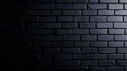 Dark Blue Brick Wall Texture Background