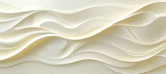 Obraz premium Abstract Background Elegant Wave Texture Pattern in Monochromatic Light Yellow and Soft Peach