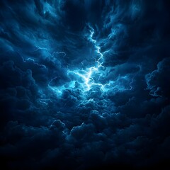 Fototapeta premium Dark Blue Night Sky with Bright