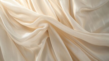 Fototapeta premium Elegant Light Cream Fabric Background for Fashion or Textile Design Projects
