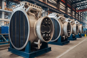 Industrial Heat Exchangers in a Manufacturing Facility