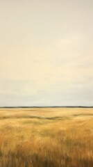 Obraz premium Landscape grassland outdoors painting.