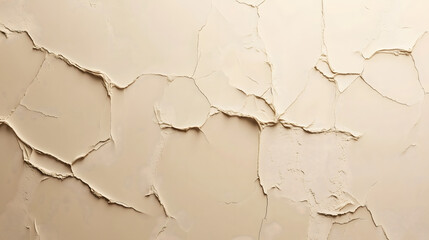 Fototapeta premium Cracked Beige Textured Wall Background