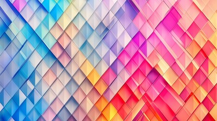 Colorful geometric diamond pattern background texture