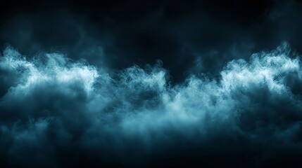Obraz premium Dark Blue Storm Clouds at Night