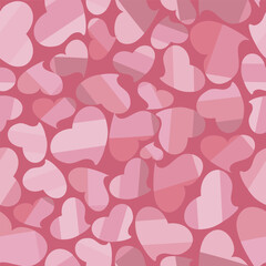 a pattern in the form of hearts without a background