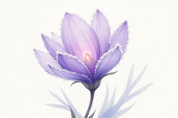 Fototapeta premium watercolor vector drawing of flowers