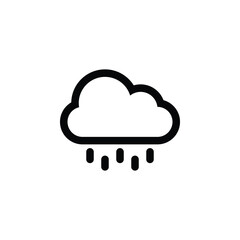 Rain clouds icons. Vector illustration
