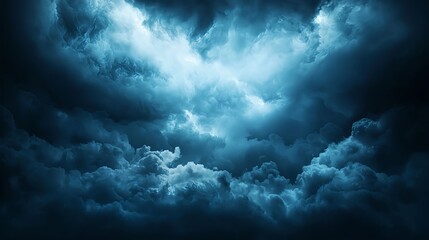 Obraz premium Dark Blue Storm Cloudscape
