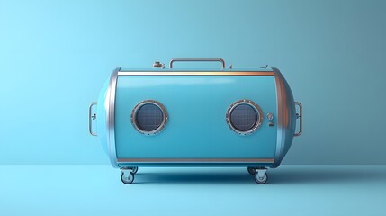Sterile autoclave isolated on a minimalist background used for sterilizing surgical instruments to maintain a sterile environment