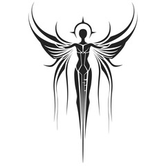 Angel Wings Hopeful Inspiration Magical Wonder Vector Graphic