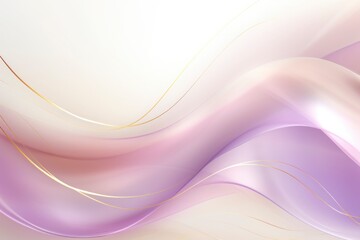Fototapeta premium Pastel purple and ivory wave with wide upper flow