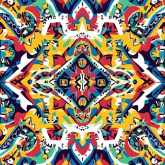 Obraz premium Ikat affrican fabric pattern