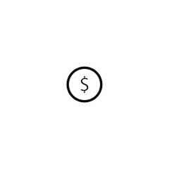 Classic Coin Icon for Finance and Currency
