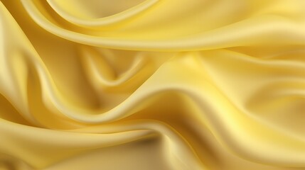 Soft Yellow Jersey Fabric Background with Elegant Draping, Perfect for Textiles, Designs, and Artistic Projects in Bright and Cheerful Aesthetic