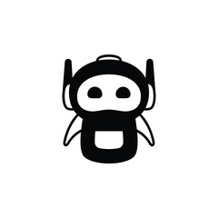Robot icon vector illustration on white background
