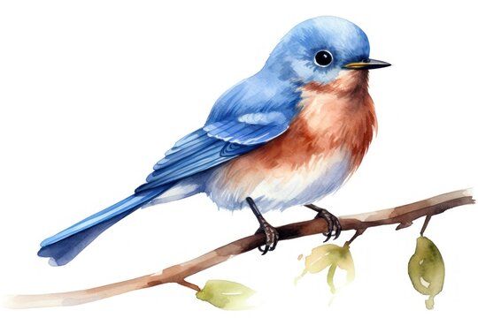 Bird bluebird cartoon animal.