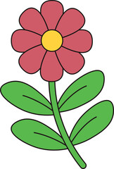 Psychdelic Hippie Character Decoration for Templet Design Element