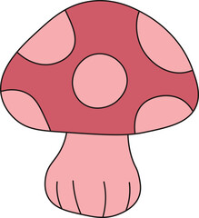 Psychdelic Hippie Character Decoration for Templet Design Element