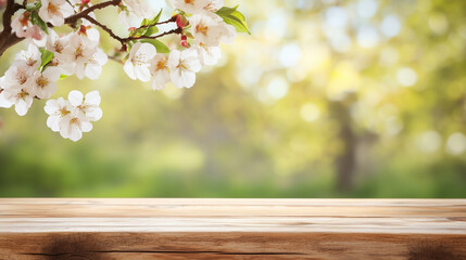 Beautiful cherry blossom branch with delicate flowers against a soft-focused background, symbolizing spring and renewal