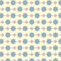 Pattern Pastel mSeamless Floral Pattern with Vintage Colors