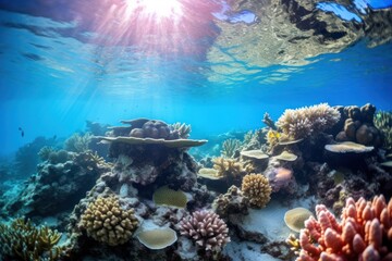 Obraz premium Ocean underwater outdoors nature.