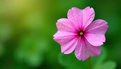 Fototapeta premium Macro shot of clover flower's delicate petals, flower details, small, petal