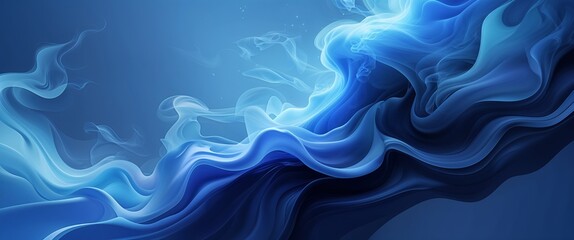 Ice blue smoky smooth background