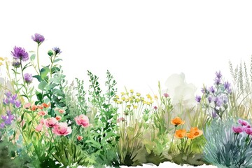 Summer garden border nature outdoors flower.