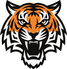 tiger logo design and vector