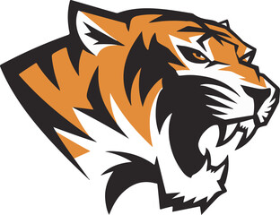 tiger logo design and vector