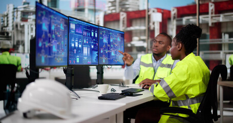 Automated Computer Technology At Industrial Plant