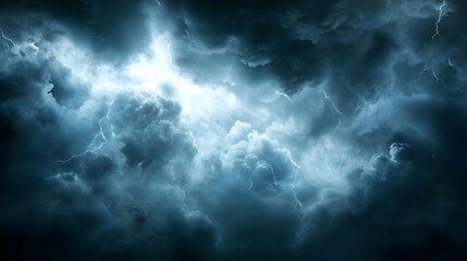 Obraz premium Dark Storm Clouds with Intense