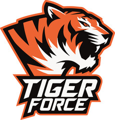tiger logo design and vector