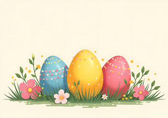 eggs festive easter decoration choice vibrant colors surrounding