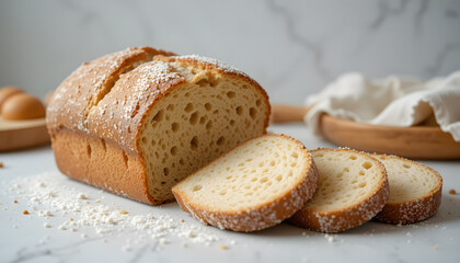 A loaf of sourdough bread