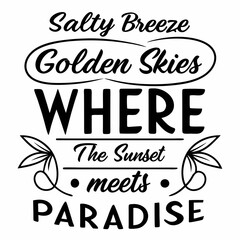 summer sunsets typography t-shirt design