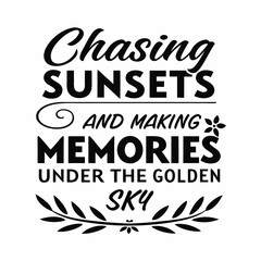 summer sunsets typography t-shirt design