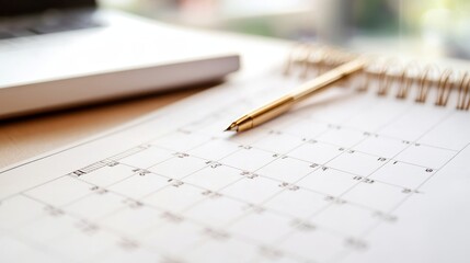 Business Schedule Calendar And Agenda Gant, 