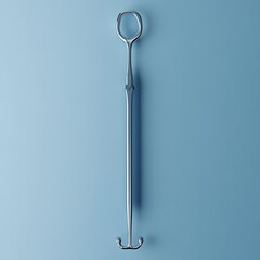 Sterile surgical navigation system isolated on a minimalist background used to guide instruments with precision during surgeries