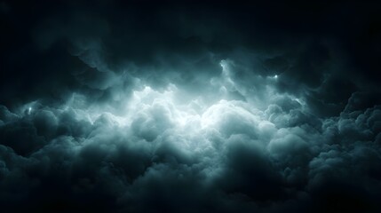 Dark Stormy Cloudscape at Night