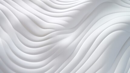 Obraz premium Close-Up View of a Soft White Mattress Surface with Elegant Bedding Texture and Curved Patterns for Interior Design Inspiration