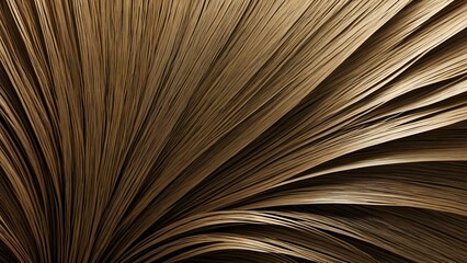 Abstract brown textured background image featuring radiating lines resembling wood or plant fibers. Ideal for design projects needing a natural, organic feel.