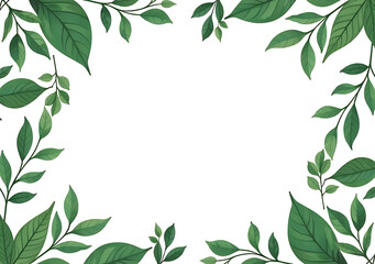 leaves beautiful border frame white space perfectly creating stunning visual effect around