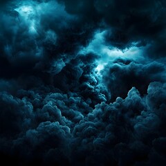Fototapeta premium Dark Teal Storm Cloudscape