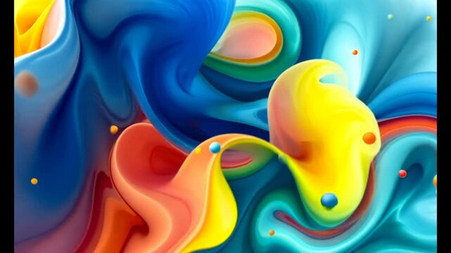  animation abstrack Bright swirling shapes and balls are ideal for abstract backgrounds, advertising designs, digital art and dynamic compositions. Perfect for creative projects.