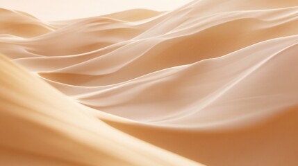 Abstract Smooth Beige Sand Dune Waves Soft Subtle Light Minimalist Background Texture