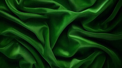 Fototapeta premium Deep Green Velvet Fabric Texture