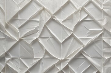 Elegant textured fabric with geometric pleats adds refinement to any design or decor
