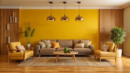 Fototapeta premium Modern Interior Living Room with Stylish Decor